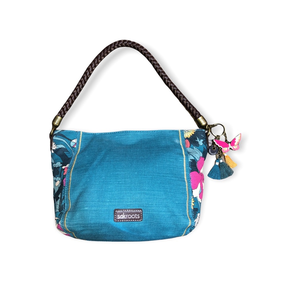 Sakroots Teal Elsa Small Hobo
